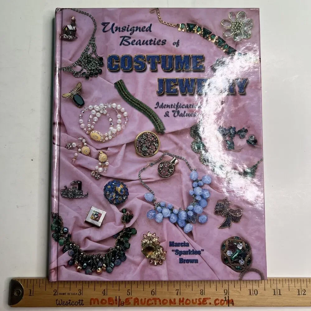 Unsigned Beauties of Costume Jewelry Marcia Sparkles Brown 2000 HC Illustrated